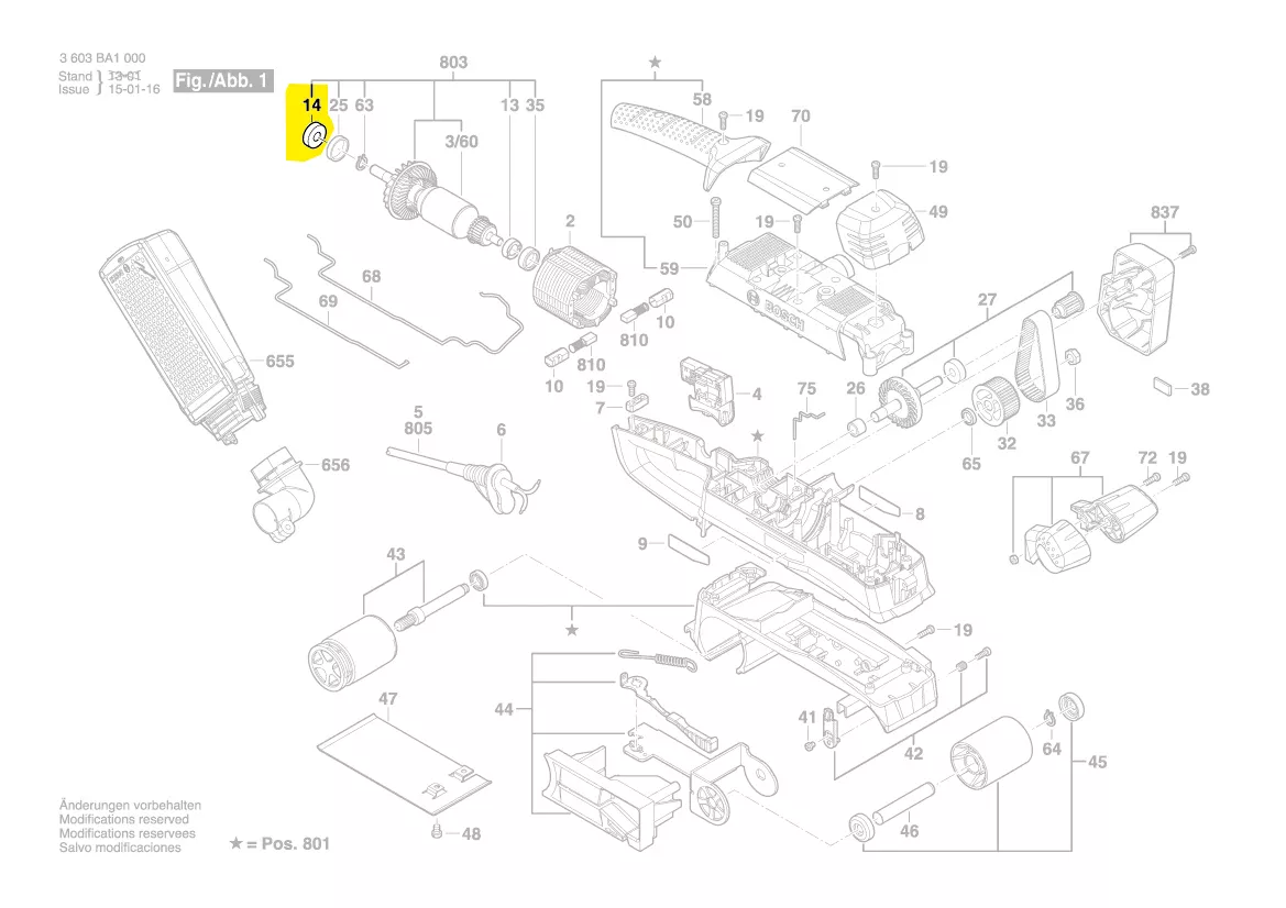 Roulement à bille réf. 1 619 X07 386 BOSCH